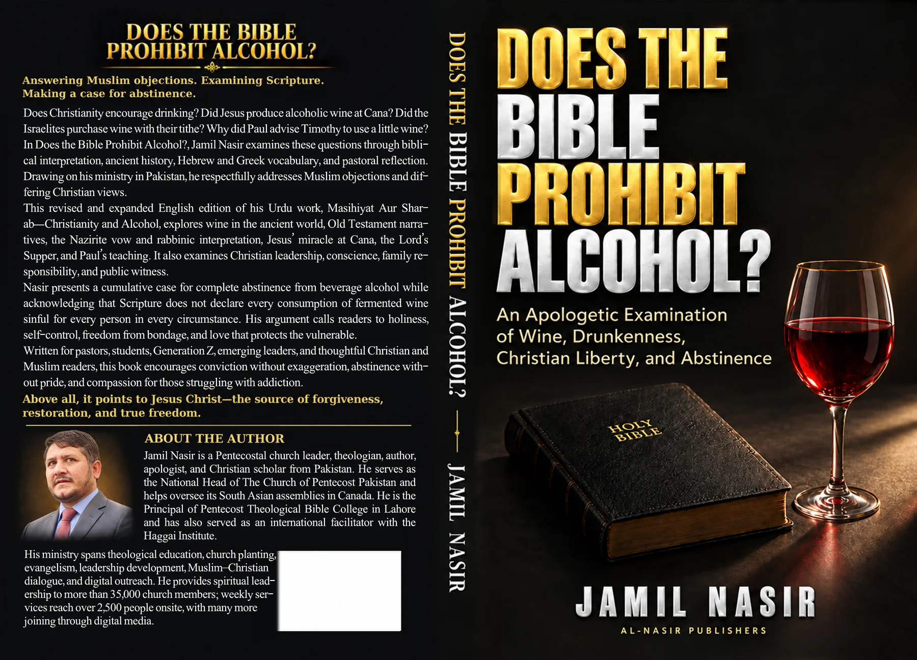 Front cover of Does the Bible Prohibit Alcohol? by Jamil Nasir