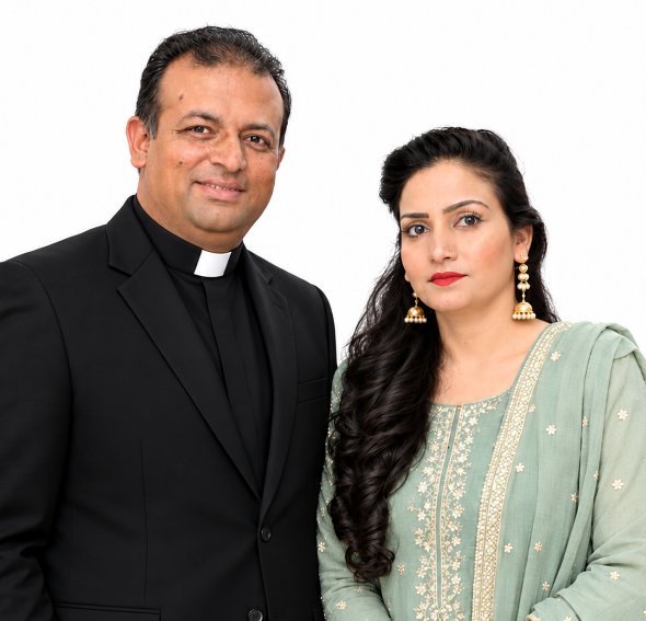 Original photograph of Pastor Javed Masih & Evangelist Bushra Iqbal