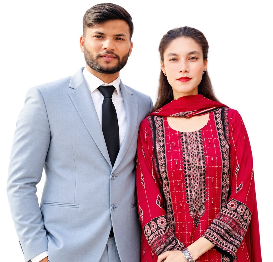 Original photograph of Pastor Aneeq Nasir & Mrs Eraj Aneeq