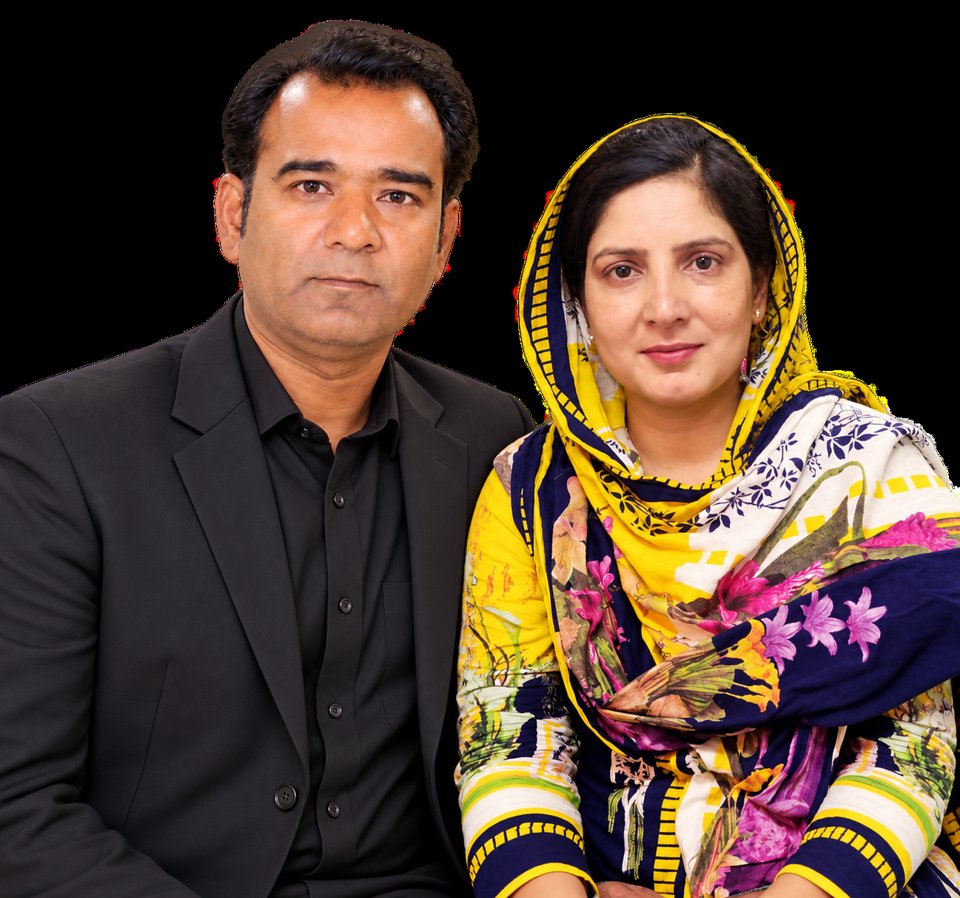 Original photograph of Pastor Asif Anwar Masih & His Wife