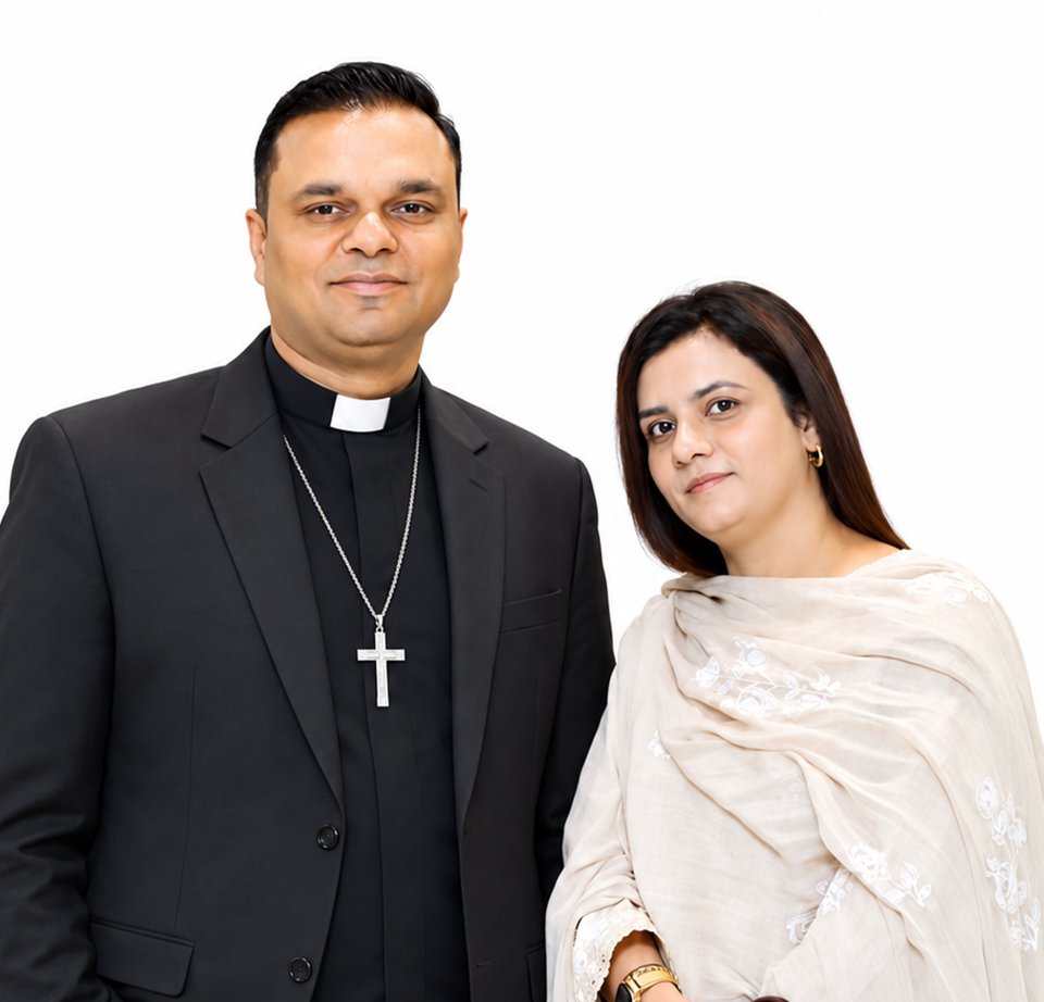 Original photograph of Pastor Matti Karamat and His Wife