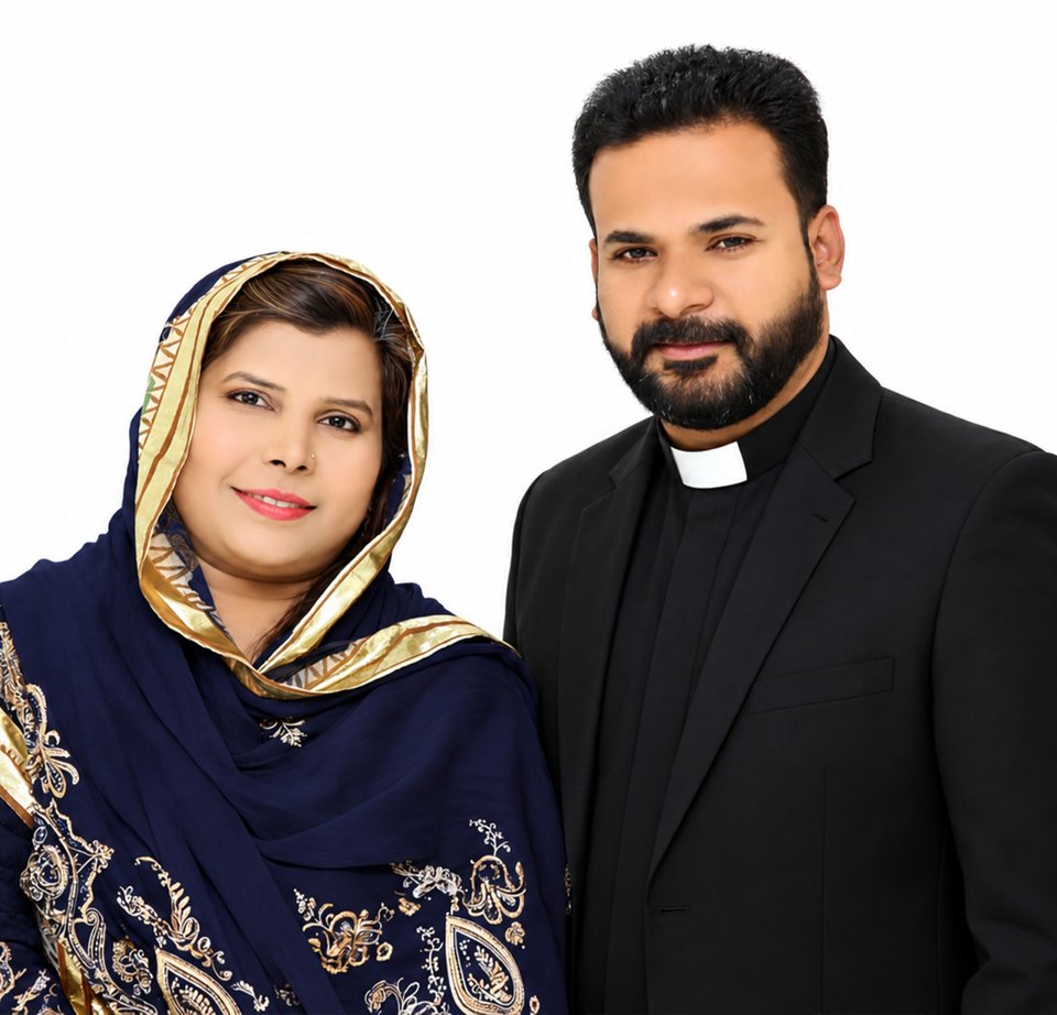 Original photograph of Pastor Christ Niamat and Humaira Chris