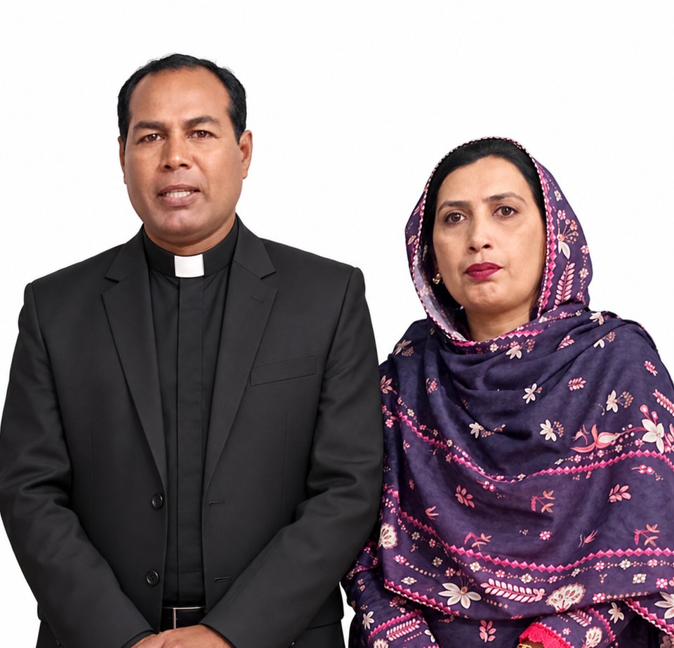 Original photograph of Pastor Bashrat Masih Shadmani and Yasmeen Basharat