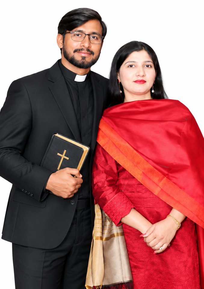 Original photograph of Pastor Aneel Javid and His Wife