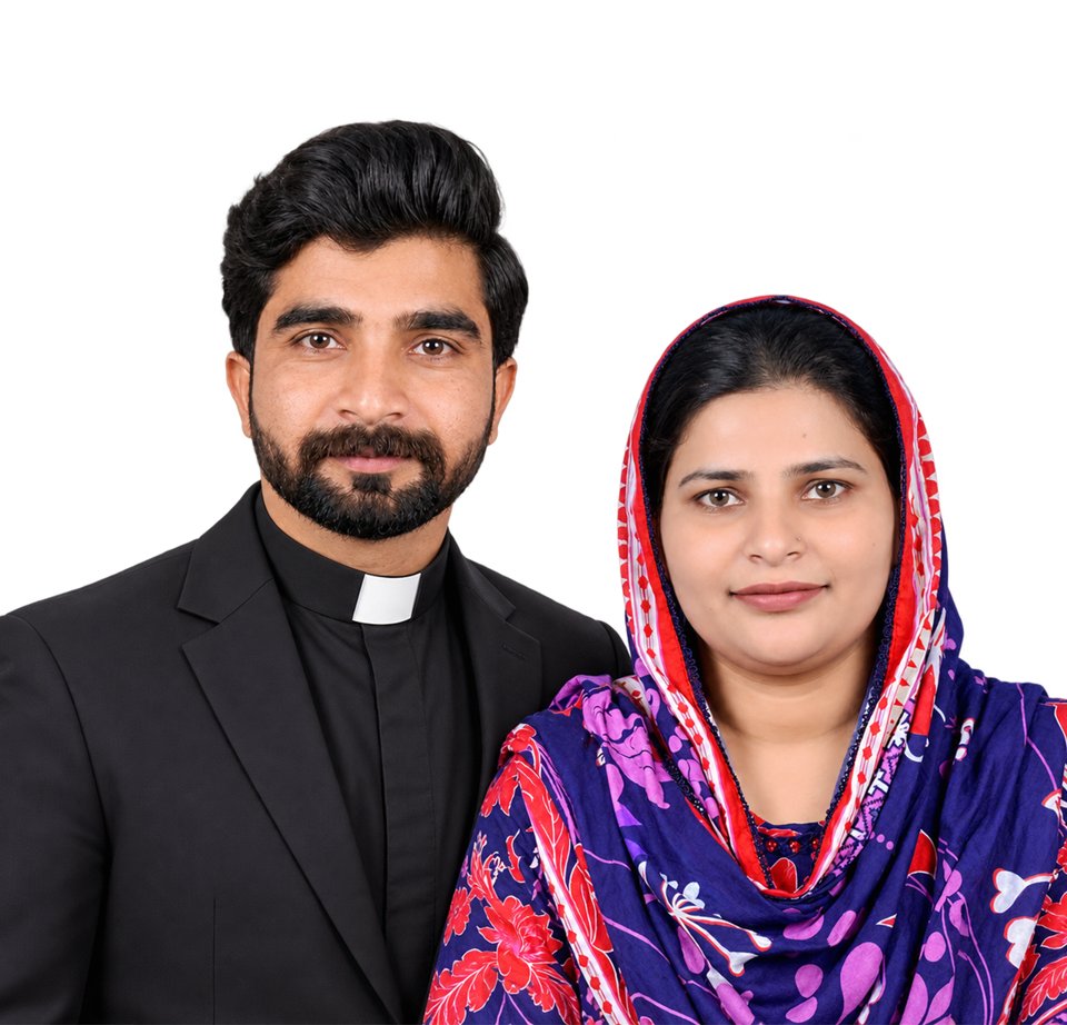 Original photograph of Pastor Saleem mansha and Samina Saleem