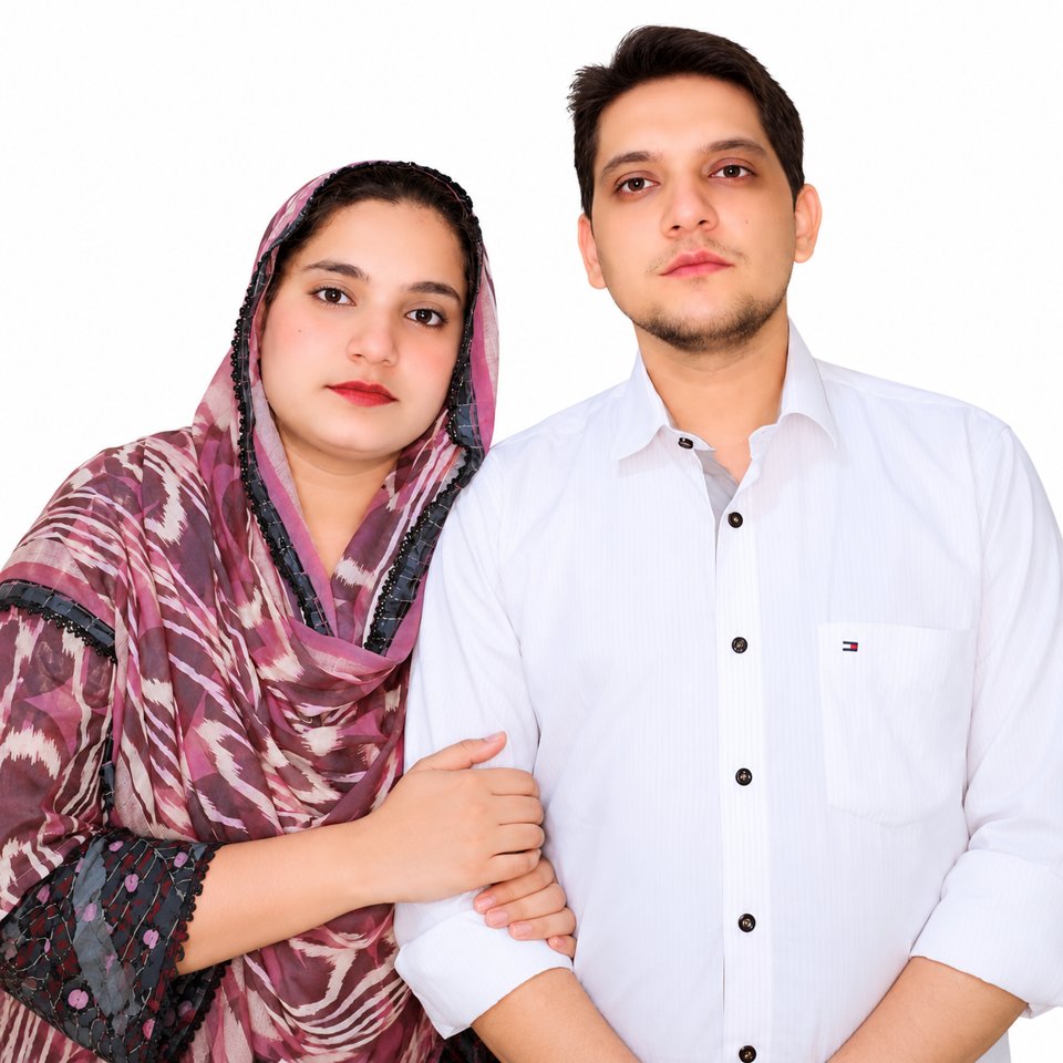 Original photograph of Pastor Samson and Sania Nazeer