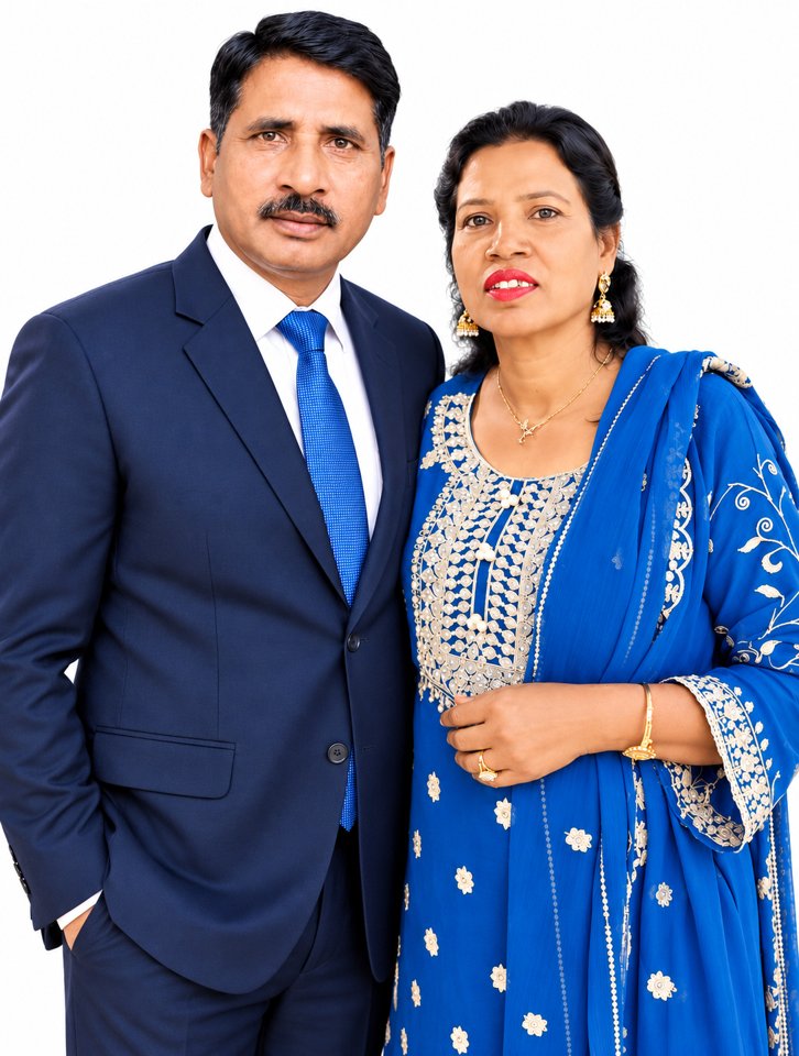 Original photograph of Pastor Samson & Sania Nazeer